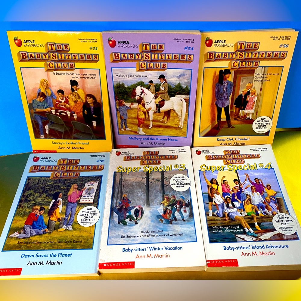 The Baby-Sitters Club Books Vintage 80’s- 90’s & Super Special Books  (6)Books